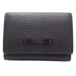 GUCCI Black Horsebit Wallet